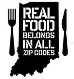 REAL FOOD BELONGS IN ALL ZIP CODES logo