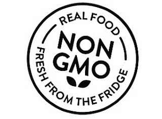 REAL FOOD FRESH FROM THE FRIDGE NON GMO logo