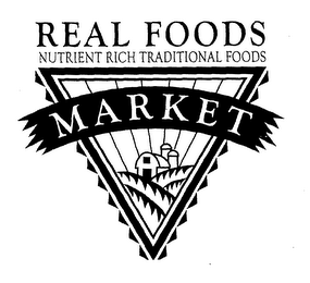 REAL FOODS MARKET NUTRIENT RICH TRADITIONAL FOODS logo