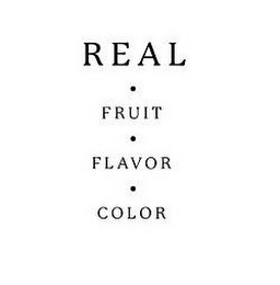 REAL FRUIT FLAVOR COLOR logo