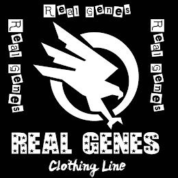 REAL GENES REAL GENES REAL GENES REAL GENES CLOTHING LINE logo
