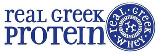 REAL GREEK PROTEIN REAL GREEK WHEY logo