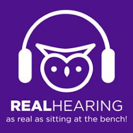 REAL HEARING AS REAL AS SITTING AT THE BENCH! logo