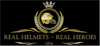 REAL HELMETS - REAL HEROES USA logo