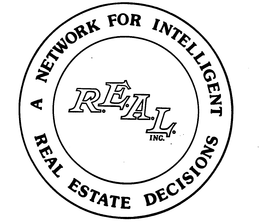 R.E.A.L. INC. A NETWORK FOR INTELLIGENT REAL ESTATE DECISIONS logo