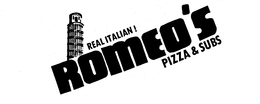 REAL ITALIAN ! ROMEO'S PIZZA & SUBS logo