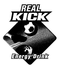 REAL KICK ENERGY DRINK logo