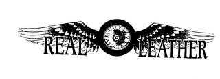 REAL LEATHER logo