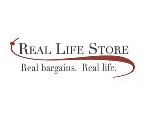 REAL LIFE STORE REAL BARGAINS REAL LIFE logo