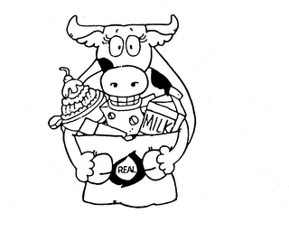 REAL MILK logo
