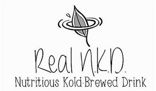 REAL N.K.D. NUTRITIOUS KOLD-BREWED DRINK logo