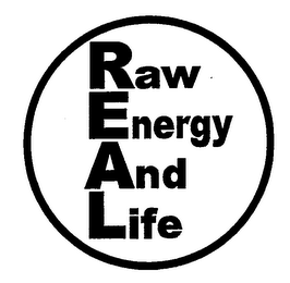 REAL RAW ENERGY AND LIFE logo