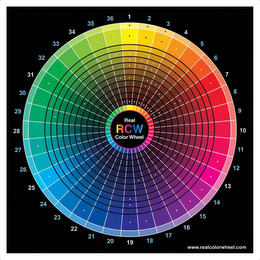 REAL RCW COLOR WHEEL WWW.REALCOLORWHEEL.COM logo