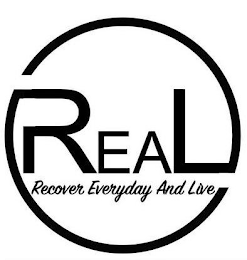 REAL RECOVER EVERY DAY AND LIVE logo