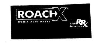 REAL REMEDIES ROACH X BORIC ACID PASTE logo