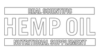 REAL SCIENTIFIC HEMP OIL NUTRITIONAL SUPPLEMENT logo