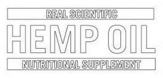 REAL SCIENTIFIC HEMP OIL NUTRITIONAL SUPPLEMENT logo