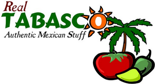 REAL TABASCO AUTHENTIC MEXICAN STUFF logo