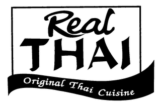 REAL THAI ORIGINAL THAI CUISINE logo