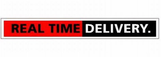 REAL TIME DELIVERY. logo