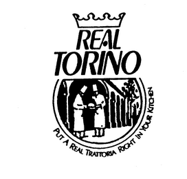 REAL TORINO PUT A REAL TRATTORIA RIGHT IN YOUR KITCHEN logo