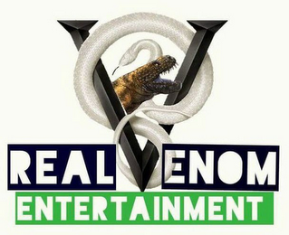 REAL VENOM ENTERTAINMENT logo