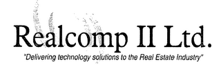REALCOMP II LTD. "DELIVERING TECHNOLOGY SOLUTIONS TO THE REAL ESTATE INDUSTRY" logo