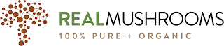 REALMUSHROOMS 100% PURE + ORGANIC logo