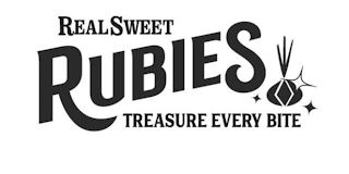 REALSWEET RUBIES TREASURE EVERY BITE logo