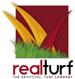 REALTURF THE ARTIFICIAL TURF COMPANY logo
