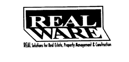 REALWARE REAL SOLUTIONS FOR REAL ESTATE,PROPERTY MANAGEMENT & CONSTRUCTION logo