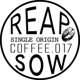 REAP SOW SINGLE ORIGIN COFFEE. 017 logo