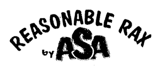 REASONABLE RAX BY ASA logo
