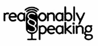 REASONABLY SPEAKING logo