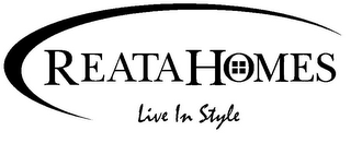 REATA HOMES LIVE IN STYLE logo