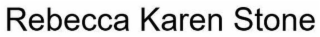 REBECCA KAREN STONE logo