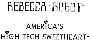 REBECCA ROBOT AMERICA'S HIGH TECH SWEETHEART logo