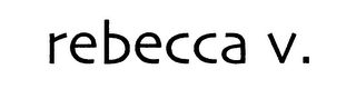REBECCA V. logo