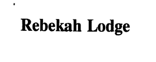 REBEKAH LODGE logo