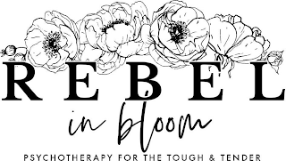 REBEL IN BLOOM PSYCHOTHERAPY FOR THE TOUGH & TENDER logo