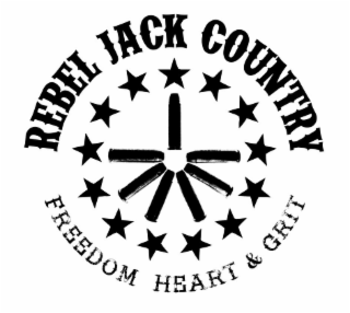 REBEL JACK COUNTRY FREEDOM HEART & GRIT logo
