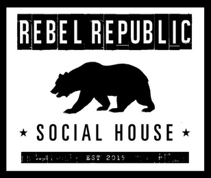 REBEL REPUBLIC SOCIAL HOUSE EST 2015 logo