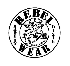 REBEL WEAR MADE IN DIXIE - THE COLONEL logo