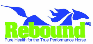REBOUND EQ PURE HEALTH FOR THE TRUE PERFORMANCE HORSE logo