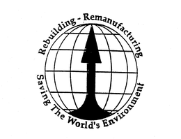 REBUILDING-REMANUFACTURING SAVING THE WORLD'S ENVIRONMENT logo