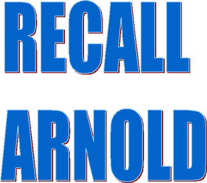 RECALL ARNOLD logo