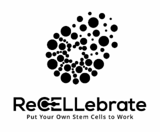 RECELLEBRATE PUT YOUR OWN STEM CELLS TO WORK logo