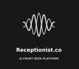 RECEPTIONIST.CO AI FRONT DESK PLATFORM logo