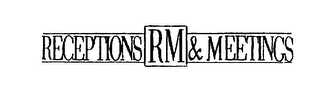 RECEPTIONS RM & MEETINGS logo
