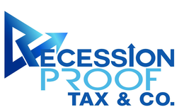 RECESSION PROOF TAX & CO. logo